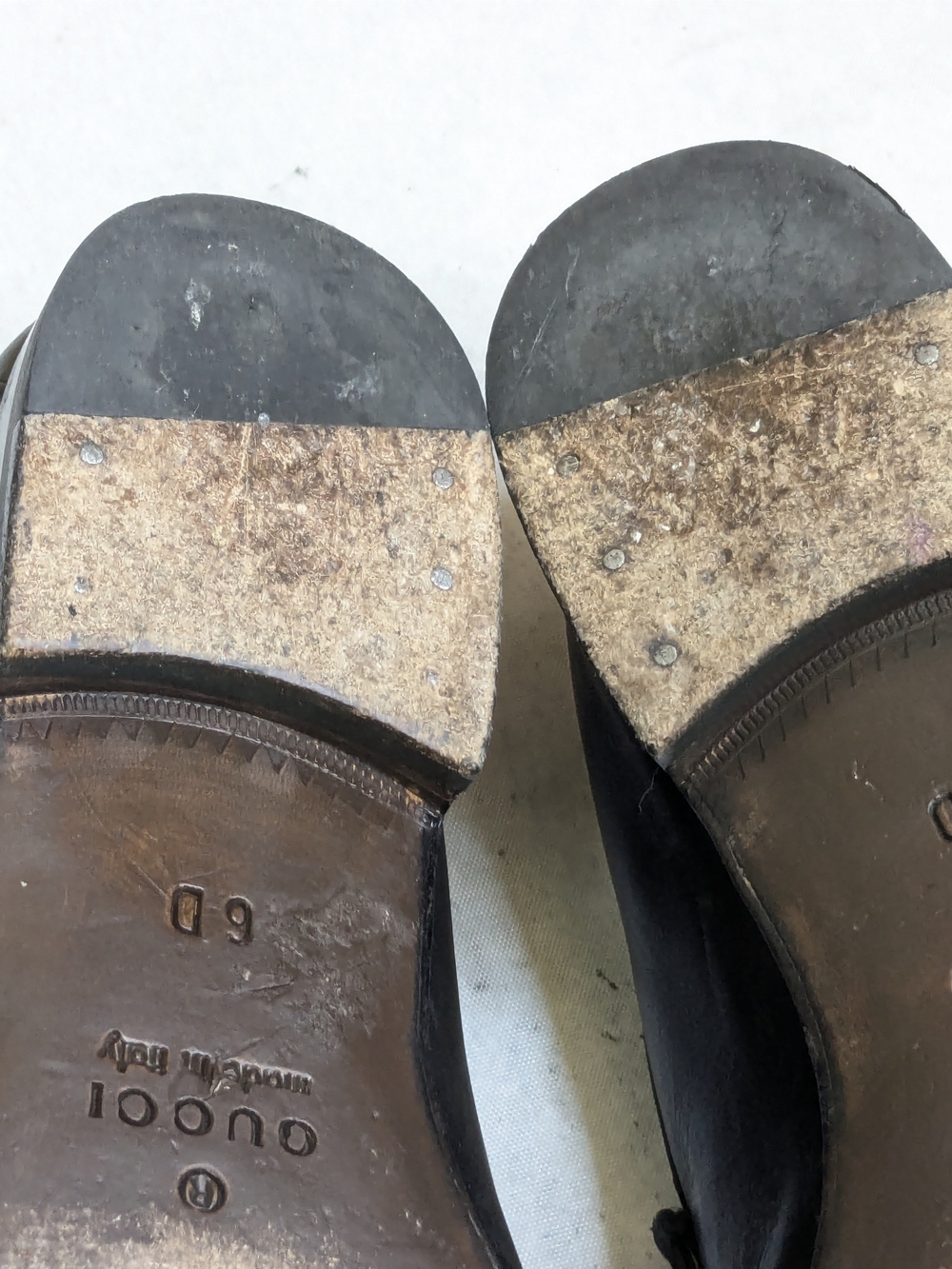 Gucci Black Leather Horsebit Loafers with Red-Green Web Men US 6.5 - Picture 13 of 16